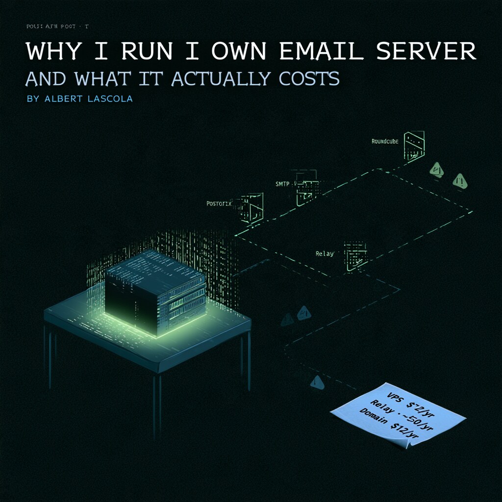 Why I run my own email server (and what it actually costs)