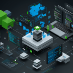 Editorial cybersecurity illustration of AI agent tool calls becoming shell commands and execution risk.