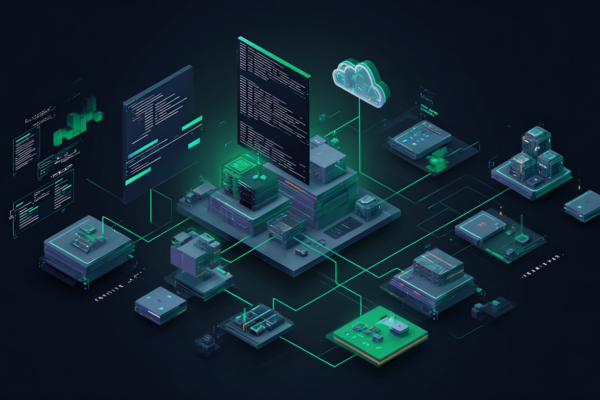 Editorial cybersecurity illustration of a PHP Composer supply-chain compromise targeting CI/CD secrets and cloud credentials.