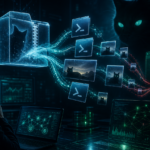 Cyber threat intelligence illustration of steganography-based malware delivery and PureLogs infostealer activity