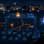 Cyber threat intelligence illustration of defenders monitoring ERP and PeopleSoft administrative endpoints under active exploitation.