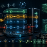 Professional cybersecurity illustration of Secure Boot, UEFI firmware, and DBX revocation defense.