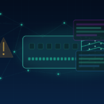 Editorial cyber threat intelligence illustration showing firewall credential theft feeding ransomware operations